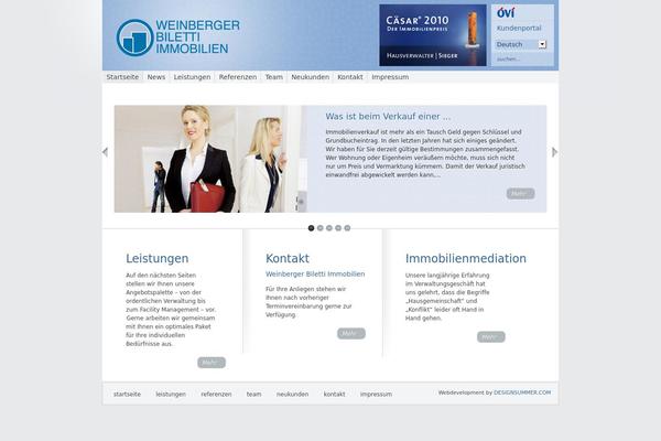 Minimal theme site design template sample