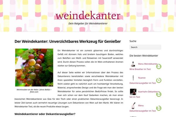 weindekanter.com site used Themify Base