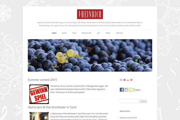Heinrich theme site design template sample