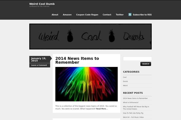 Skeptical theme site design template sample