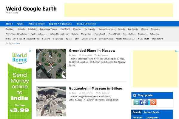 Site using Email posts to subscribers plugin
