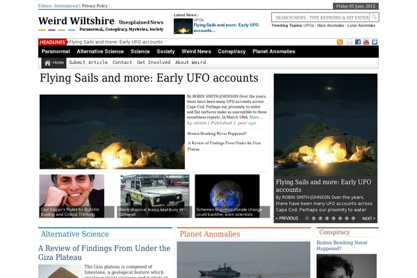 weirdwiltshire.co.uk site used NewspaperTimes Single Pro