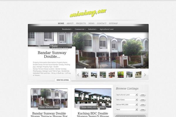 ElegantEstate theme site design template sample