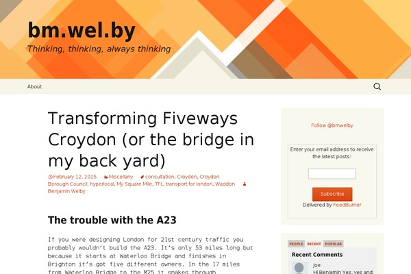 Site using Digg Digg plugin