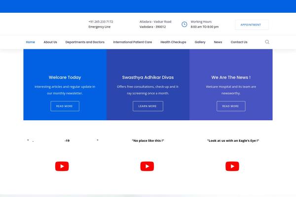 Site using Code125-medical-cure-addon plugin