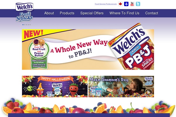 welchsfruitsnacks.com site used Welch