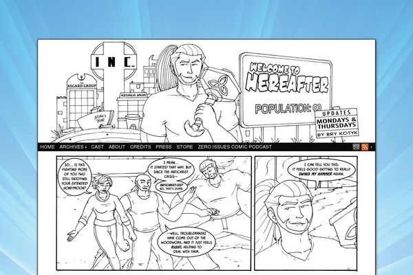 ComicPress theme site design template sample