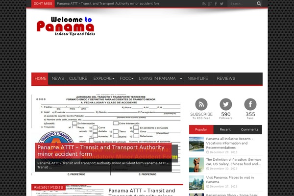 Jarida theme site design template sample