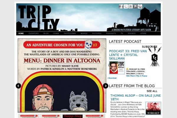 Editorial theme site design template sample
