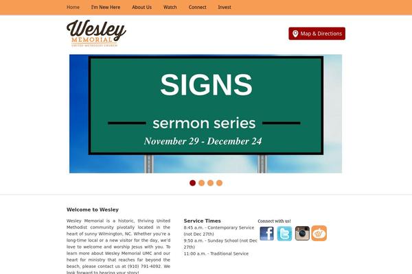 welcometowesley.com site used Versatile-church-theme