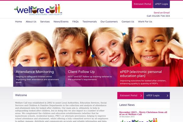 Welfare theme site design template sample