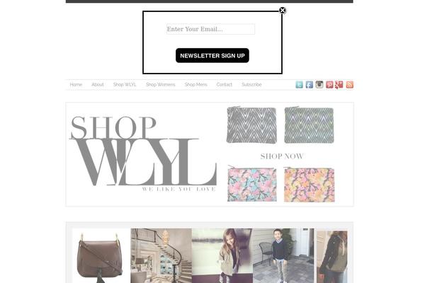 Journal theme site design template sample