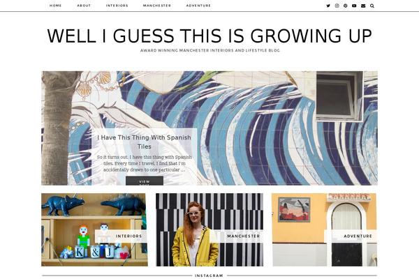 Authentic theme site design template sample