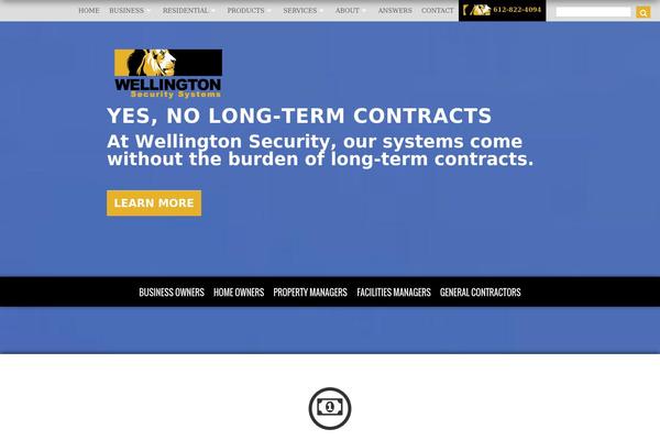 Wellington theme site design template sample