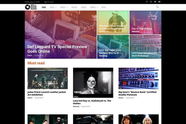 Site using Organize Series plugin