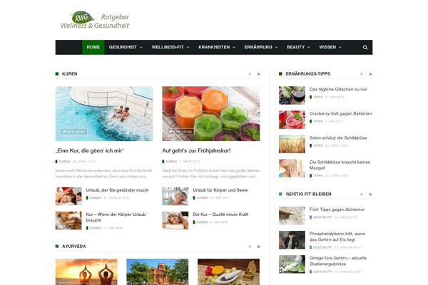 MaxBlog theme site design template sample
