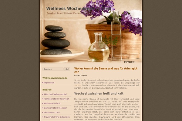 Spa theme site design template sample