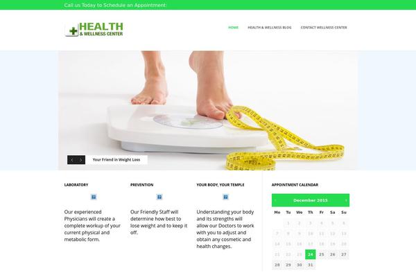 Medical theme site design template sample