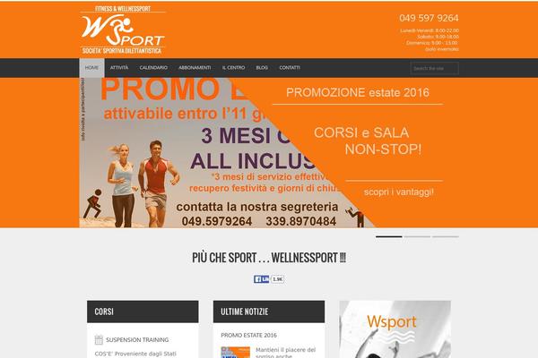 Fitness-wp theme site design template sample