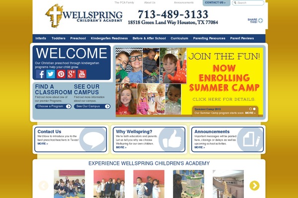 Wellspring theme site design template sample