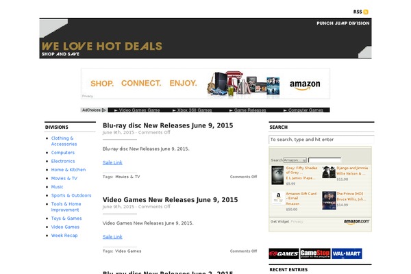 Cutline 3 Column Split theme site design template sample
