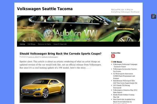 Site using Google Plus Badge plugin