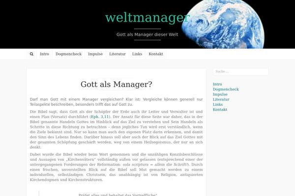 Site using TablePress plugin