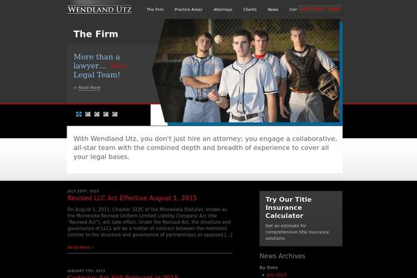 Law theme site design template sample