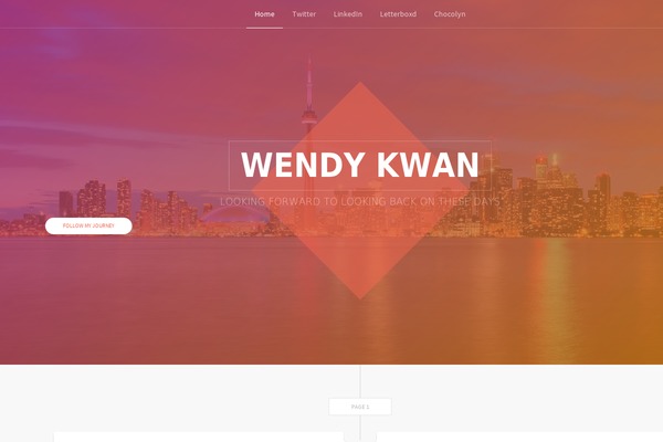 wendykwan.ca site used DW Timeline