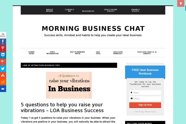 Site using MailChimp Top Bar plugin