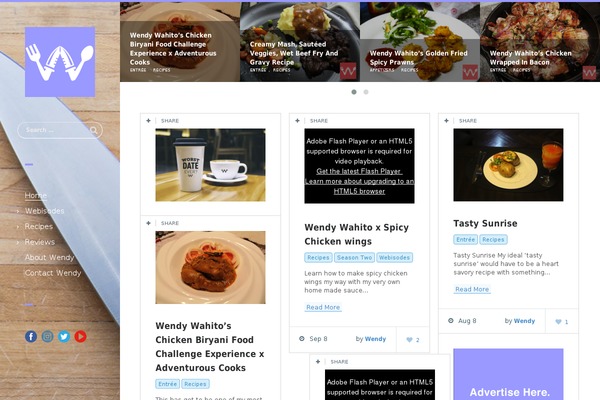 Wendy theme site design template sample