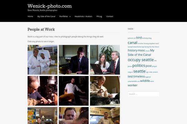 Portfolio Press theme site design template sample