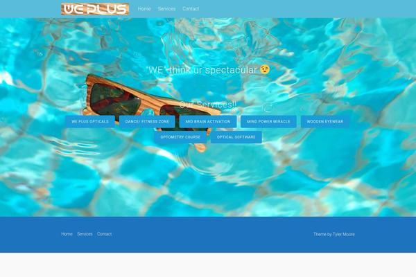 Tesseract theme site design template sample