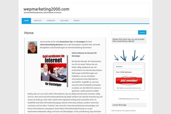 Iconic One theme site design template sample