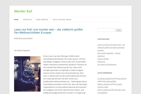 Twenty Twelve theme site design template sample