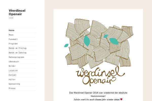 Twentyfifteen_child theme site design template sample