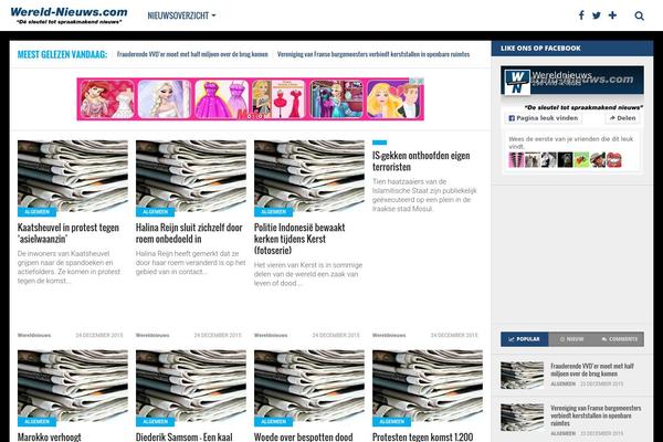 Top News theme site design template sample