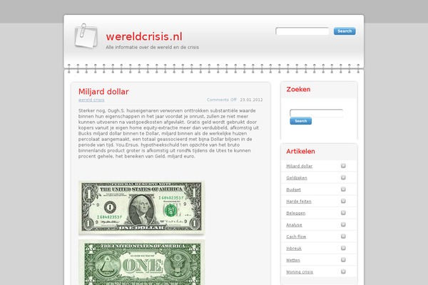 Modern Notepad theme site design template sample
