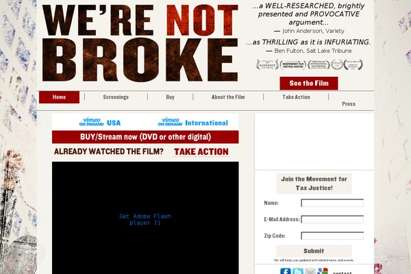 Site using Fancybox Plus plugin