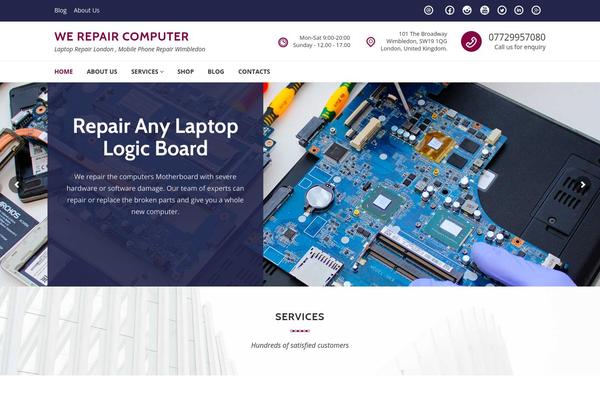 ComRepair theme site design template sample