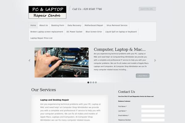 werepairlaptop.com site used Sitetheme2