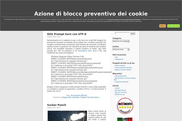 Site using EUCookieLaw plugin
