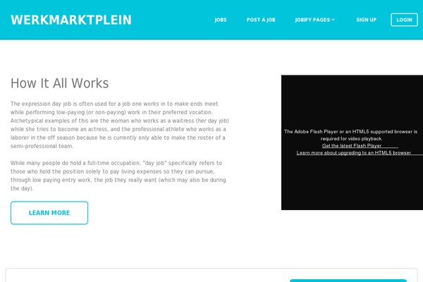 Jobera theme websites examples