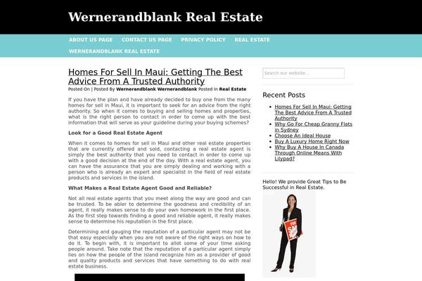wernerandblank.com site used De Base