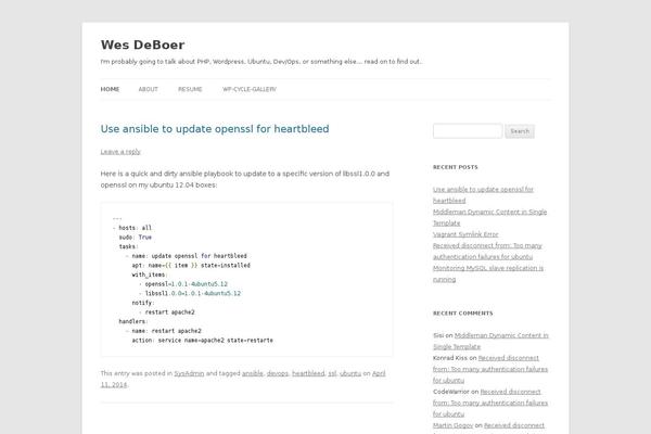 Site using Code Prettify plugin