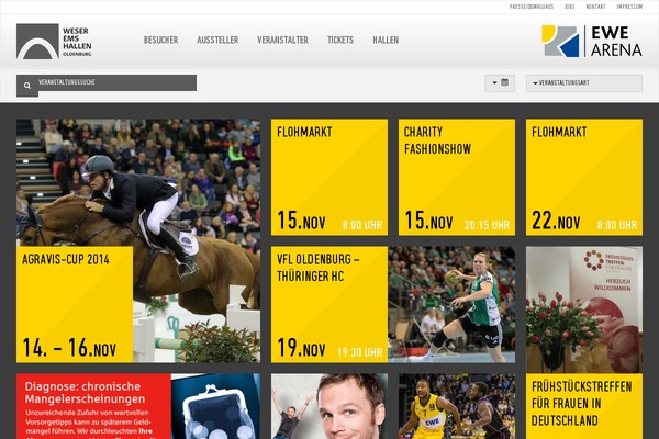 weser-ems-hallen.de site used Weser-ems-halle
