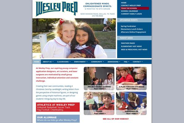 Wesley theme site design template sample