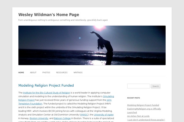 WordPress website example screenshot