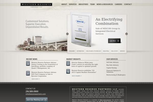 Western theme site design template sample