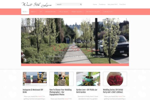 Frau theme site design template sample